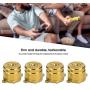 Metal Bullet Buttons Controller Replacement Parts Fit for PS4 (Gold)