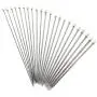 HuanX35 Knitting Needle Set Stainless Steel Hollow Single Pointed Sweater Staight Needle Kit in Different Sizes(11pirs,22pcs,14 inches Length)