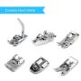 SIMPZIA Sewing Machine Presser Foot Set 43 pcs Sewing Foot Kit with Low Shank Adapter& Manual,Compatible with Brother,Janome,Singer,Elna,Babylock,Toyota,New Home,Simplicity,Necchi,Kenmore, White