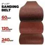 Makita 15 Piece - 3'' Multi-Grit Sanding Belt Set For 3''x21'' Belt Sanders – Complete Sanding Set For Wood & Metal - 60-240 Grits Makita 15 Piece - 3'' Multi-Grit Sanding Belt Set For 3''x21'' Belt Sanders – Complete Sanding Set For Wood & Metal - 60-240 Grits