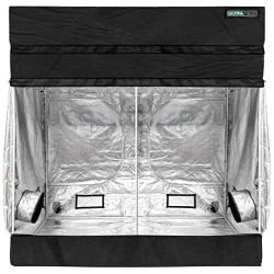 ULTRA YIELD 48''x96''x84'' + 12'' Extension Grow Tent - 1680D Mylar Professional Indoor Growing Tents - Use for Hydroponics Growing System - 4x8