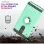 YmhxcY Compatible for LG Stylo 5 / LG Stylo 5 Plus/LG Stylo 5V / LG Stylo 5X Case,360 Degree Rotating Ring & Bracket Dual Layer Shock Bumper Cover for LG Stylo 5-ZH Mint
