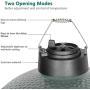 KAMaster Cast Iron Chimney Cap for Big Green Egg Daisy Wheel Large&Medium Dual Function Metal Top with Slide Draft Top Damper Cap Big Green Egg Accessories Vented Cap Big Green Egg Replacement Parts