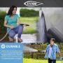 TITAN 100 FT Garden Hose - All New Expandable Water Hose with Triple Latex Core 3/4'' Easy Removal Solid Brass Fittings Expanding Extra Strength Fabric Flexible Hose with Jet Nozzle and Washers (H)