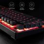 AUKEY Mechanical Keyboard Red Switch Gaming Keyboard with Red Backlit, 104 Keys 100% Anti-ghosting with Metal Top Panel and Water-Resistant Design for PC and Laptop Gamers, Black AUKEY Mechanical Keyboard Red Switch Gaming Keyboard with Red Backlit, 104 Keys 100% Anti-ghosting with Metal Top Panel and Water-Resistant Design for PC and Laptop Gamers, Black