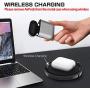 Metal AirPods Case, Full Protective Cover Accessories Compatible with Airpods Wireless Charging Case-Grey