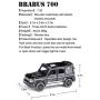Tianmei 1:32 SUV Kids Toys Die-Cast Alloy Metal Car Model Collection Children Play Vehicle (BBS - Black)