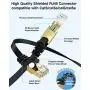 Cat 7 Ethernet Cable 1 Ft, 5 Pack VANDSAIL CAT7 LAN Network Cable RJ45 High Speed Patch Cord SFTP Gigabit 10/100/1000Mbit/s Gold Plated Lead Cat 7 Ethernet Cable 1 Ft, 5 Pack VANDSAIL CAT7 LAN Network Cable RJ45 High Speed Patch Cord SFTP Gigabit 10/100/1000Mbit/s Gold Plated Lead