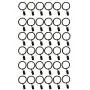 TEJATAN - 2 Inch - Metal Curtain Rings with Clips and Eyelets - Pack of 100 (Also Known as Rings with Curtain Clips/Curtain Clip Rings/Drapery Rings/Curtain Rings with Clips) (Set of 100) TEJATAN - 2 Inch - Metal Curtain Rings with Clips and Eyelets - Pack of 100 (Also Known as Rings with Curtain Clips/Curtain Clip Rings/Drapery Rings/Curtain Rings with Clips) (Set of 100)