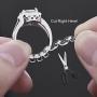 Frienda 16 Pieces Ring Sizer Adjuster for Loose Rings with Silver Polishing Cloth, 4 Sizes