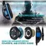 Micolindun Gaming Headset for Xbox One, PS4, PC, Over Ear Gaming Headphones with Noise Cancelling Mic LED Light, Stereo Bass Surround, Soft Memory Earmuffs for Smart Phone, Laptops, Tablet Micolindun Gaming Headset for Xbox One, PS4, PC, Over Ear Gaming Headphones with Noise Cancelling Mic LED Light, Stereo Bass Surround, Soft Memory Earmuffs for Smart Phone, Laptops, Tablet