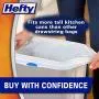 Hefty Gripper Tall White Trash Bags, Unscented, 13 Gallon, 80 Count Hefty Gripper Tall White Trash Bags, Unscented, 13 Gallon, 80 Count