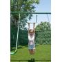 Sportspower My First Metal Swing Set with Slide, Green/White