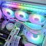 Vetroo V360 White 360mm CPU Water Liquid Cooler AMD/Intel LGA1200 Ready All-in-One Cooling System w/Controller 3X 120mm ARGB Motherboard Sync Fans High Efficiency 360mm Radiator