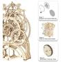 ROKR 3D Wooden Mechanical Pendulum Clock Puzzle,Mechanical Gears Toy Building Set,Family Wooden Craft KIT Supplies-Best Birthday Gifts for Kids Adults to Build