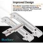 [UPGRADED] Ultra Durable W10712395 Dishwasher METAL Rack Adjuster Kit Replacement by Blue Stars - Exact Fit For Whirlpool Kenmore Dishwashers - Replaces W10250159 W10350375 AP5957560 W10712395VP