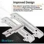 [UPGRADED] Ultra Durable W10712395 Dishwasher METAL Rack Adjuster Kit Replacement by Blue Stars - Exact Fit For Whirlpool Kenmore Dishwashers - Replaces W10250159 W10350375 AP5957560 W10712395VP