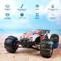 Hosim 2845 Brushless RC Car 1:16 Scale Remote Control RC Monster Truck , All Terrain 4WD High Speed 52KM/h Off-Road Waterproof/Shockproof/Anti-Skid 2.4G Radio Controlled RTR Hobby Car(Red)