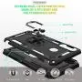 Galaxy A20S Case (Not Fit Galaxy A20/A20E) with HD Screen Protector, Gritup [Military Grade] 360 Degree Rotating Metal Ring Holder Kickstand Armor Bracket Cover Phone Case for Samsung A20S Black