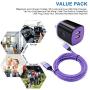 Type C Phone Charger, AndHot USB Wall Adapter Plug + 6ft C Charger Cable Compatible with LG K51 Stylo 6 5 4 G8 G7 V50 V40 ThinQ Q7 V30 V20 G6 G5, Samsung Galaxy A01 A11 A21 A51 A50 A71 A10E A20 S20 FE