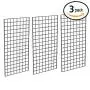 Only Garment Racks #1899B Grid Panels - Perfect Metal Grid for Any Retail Display, 2 Width x 4 Height, 3 Grids Per Carton (Black) (Pack of 3) Only Garment Racks #1899B Grid Panels - Perfect Metal Grid for Any Retail Display, 2 Width x 4 Height, 3 Grids Per Carton (Black) (Pack of 3)