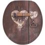 Sanilo Round Toilet Seat, Wide Choice of Slow Close Toilet Seats, Molded Wood, Strong Hinges (Lock)