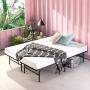 ZINUS SmartBase Zero Assembly Mattress Foundation / 14 Inch Metal Platform Bed Frame / No Box Spring Needed / Sturdy Steel Frame / Underbed Storage, King