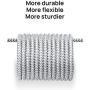 USB Type C Cable 3A Fast Charging [2-Pack 3.3ft], JSAUX USB-A to USB-C Charge Braided Cord Compatible with Samsung Galaxy S10 S9 S8 S20 Plus A51 A11,Note 10 9 8, PS5 Controller, USB C Charger(Silver)
