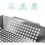 Navaris Stainless Steel Grill Basket - Large BBQ Grilling Pan Heavy Duty Wok Barbecue Tray (13.8 x 11.8 x 2.4 inches) for Roasted Vegetables and Fish Navaris Stainless Steel Grill Basket - Large BBQ Grilling Pan Heavy Duty Wok Barbecue Tray (13.8 x 11.8 x 2.4 inches) for Roasted Vegetables and Fish