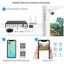 ZOSI Full 1080p H.265+ Security Camera Security System, 5MP Lite 8 Channle 4-in-1 CCTV DVR Recorder with 1TB Hard Drive and 4 x 1080p Surveillance Bullet Camera Outdoor Indoor with 120ft Night Vision