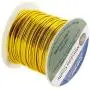 Mandala Crafts Anodized Aluminum Wire for Sculpting, Armature, Jewelry Making, Gem Metal Wrap, Garden, Colored and Soft, 1 Roll(16 Gauge, Gold)
