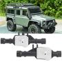 Front Axle Housing,1:10 Metal Front&Rear Axle Housing RC Upgrade Parts Accessory Compatible with Traxxas TRX4 RC Model Car(Black Silver)