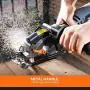 TACKLIFE Circular Saw with Metal Handle, 6 Blades(4-3/4'' & 4-1/2”), Laser Guide, 5.8A, Max Cutting Depth 1-11/16 (90°), 1-3/8 (45°), Ideal for Wood, Soft Metal, Tile and Plastic Cuts - TCS115A