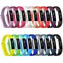 Replacement Bands Compatibe Fitbit Alta HR and Alta Band with Metal Clasp, KOMEI Silicone Accessory Replacement Bands with Clasp for Fitbit Alta HR and alta racelet Sport (Small 18pcs)