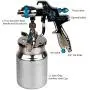 SHININGEYES Professional HVLP Siphon Feed Spray Gun 1L Non-drip Paint Cup with Nozzle Tip Size 1.7mm