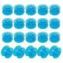 MiDube 20PCS Plastic Sewing Machine Bobbins for B-rother J-anome S-inger Front Loading Class 15 Machines Home Embroidery (Blue)