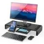 Monitor Stand Riser, Jelly Comb Foldable Computer Monitor Riser, Computer Stand with Storage Drawer, Phone Stand for Computer, Desktop, Laptop, Save Space (Black) Monitor Stand Riser, Jelly Comb Foldable Computer Monitor Riser, Computer Stand with Storage Drawer, Phone Stand for Computer, Desktop, Laptop, Save Space (Black)