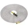 GRUNEN WOLKEN 50 FT 304 Stainless Steel Metal Garden Hose with Solid Brass Nozzle - Solid Metal Fittings and Newest Spray Nozzle, Lightweight, Kink Free, Durable and Easy to Store(50 FT) GRUNEN WOLKEN 50 FT 304 Stainless Steel Metal Garden Hose with Solid Brass Nozzle - Solid Metal Fittings and Newest Spray Nozzle, Lightweight, Kink Free, Durable and Easy to Store(50 FT)