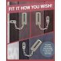 Jack N’ Drill Chain Door Guard - 2 Pack Chain Door Lock for Home Security, Sturdy and Rust-Resistant Steel Chain Locks for Inside Door and Extra Front Door Lock, 100% Child Safe and Pet Friendly