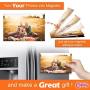 Craftopia Magnetic Adhesive Sheets | 8'' x 10'' | Pack of 25 | Make Anything a Magnet! | Flexible Peel and Stick Self Adhesive for Crafts Photos Stamp Dies and More (8''x10'' 25 Pack)