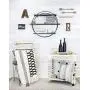 AuldHome Vintage Laundry Basket (Black), French Country DECORATIVE Wire Folding Laundry Hamper AuldHome Vintage Laundry Basket (Black), French Country DECORATIVE Wire Folding Laundry Hamper