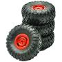 EAPTS 4pcs/Set Upgrade Metal Wheel Rubber Tire Spare Parts for 1/16 WPL C24 C34 B16 B36 Q63 Q65 MN 90 99 RC Car Car Accessories RC Parts Kit