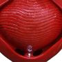Peaktop Pot Fountains, 17'' Height, Red