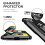 PULEN for Google pixel 4a Case with Screen Protector[1 Pack],Hybrid Armor Metal Ring Holder Magnetic Car Mount,Full Body Shockproof Sturdy Bumper Protective Cover - Black