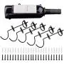 Mocoum 6 Pack Wall Mounted Wine Racks - Red Wine Bottle Display Holder with Screws, Metal Hanging Wine Rack Organizer for Beverages/Liquor Bottles Storage (6 pack, towards the Right) Mocoum 6 Pack Wall Mounted Wine Racks - Red Wine Bottle Display Holder with Screws, Metal Hanging Wine Rack Organizer for Beverages/Liquor Bottles Storage (6 pack, towards the Right)