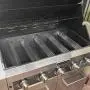 Hongso SPG451 (5-Pack) Stainless Steel Heat Plates, Heat Shield, Heat Tent, Burner Cover Replacement for Gas Grill Model Kitchen Aid 720-0745, Jenn Air Gas Barbecue Grills