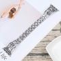 Compatible for Apple Watch Stainless Steel Band 38mm, 42mm Women Wristband Replacement for Apple Watch Series 5/4/3/2/1 Accessories Metal Bling Strap by YvY …