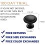 Ravinte 30 Pack 1-1/4 inch Kitchen Cabinet Knobs Drawer Knobs Dresser Knobs Matte Black Zinc Knobs Drawer Pulls Door Knobs Dresser Drawer Handles Knobs for Dresser Drawers