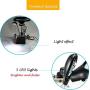AORAEM 2.5X 7.5X 10X LED Light Helping Hands Magnifier Station,Magnifying Glass Stand with Clamp and Alligator Clips