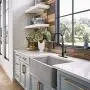 OWOFAN Kitchen Faucets with Pull Down Sprayer Solid Brass Matte Black Industrial Single Handle One Hole Or 3 Hole Faucet for Farmhouse Camper Laundry Utility Rv Wet Bar Sinks OWOFAN Kitchen Faucets with Pull Down Sprayer Solid Brass Matte Black Industrial Single Handle One Hole Or 3 Hole Faucet for Farmhouse Camper Laundry Utility Rv Wet Bar Sinks